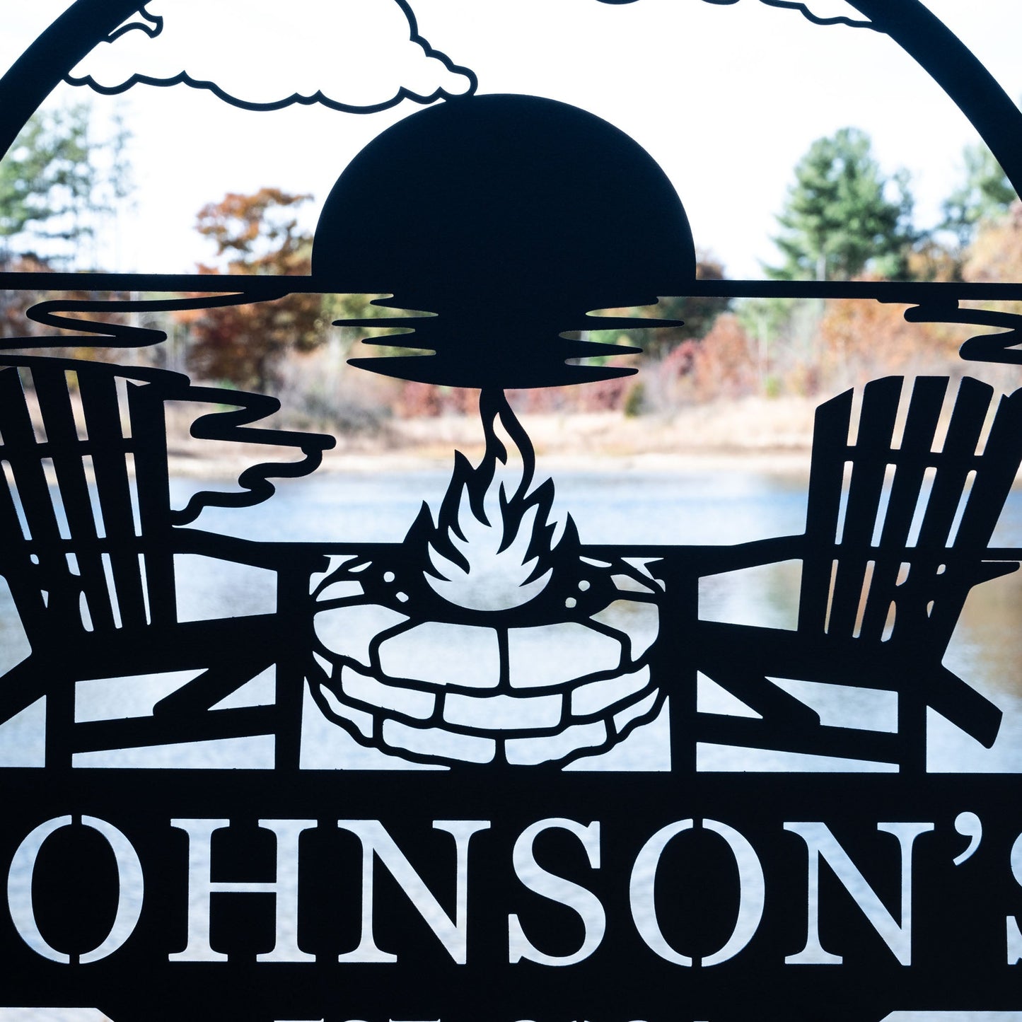 Beach Campfire Monogram