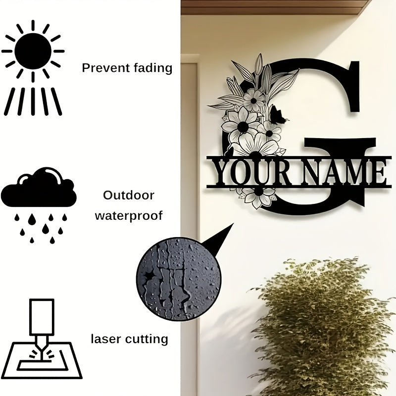 Personalized Metal Nameplates with a Rustic Style