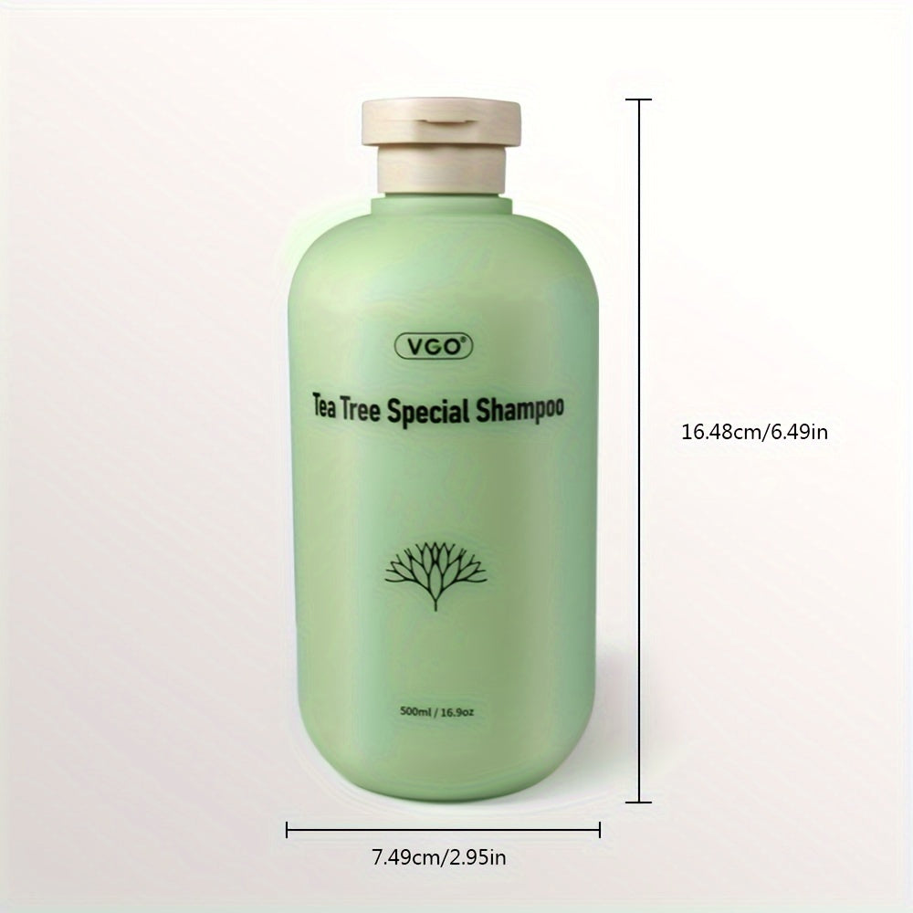 Tea Tree Special Shampoo Strengthening Moisturizing Shampoo Repairing for Damaged Hair Deep Cleans & Refreshes Scalp All Hair Types, 500ml/ 16.9oz