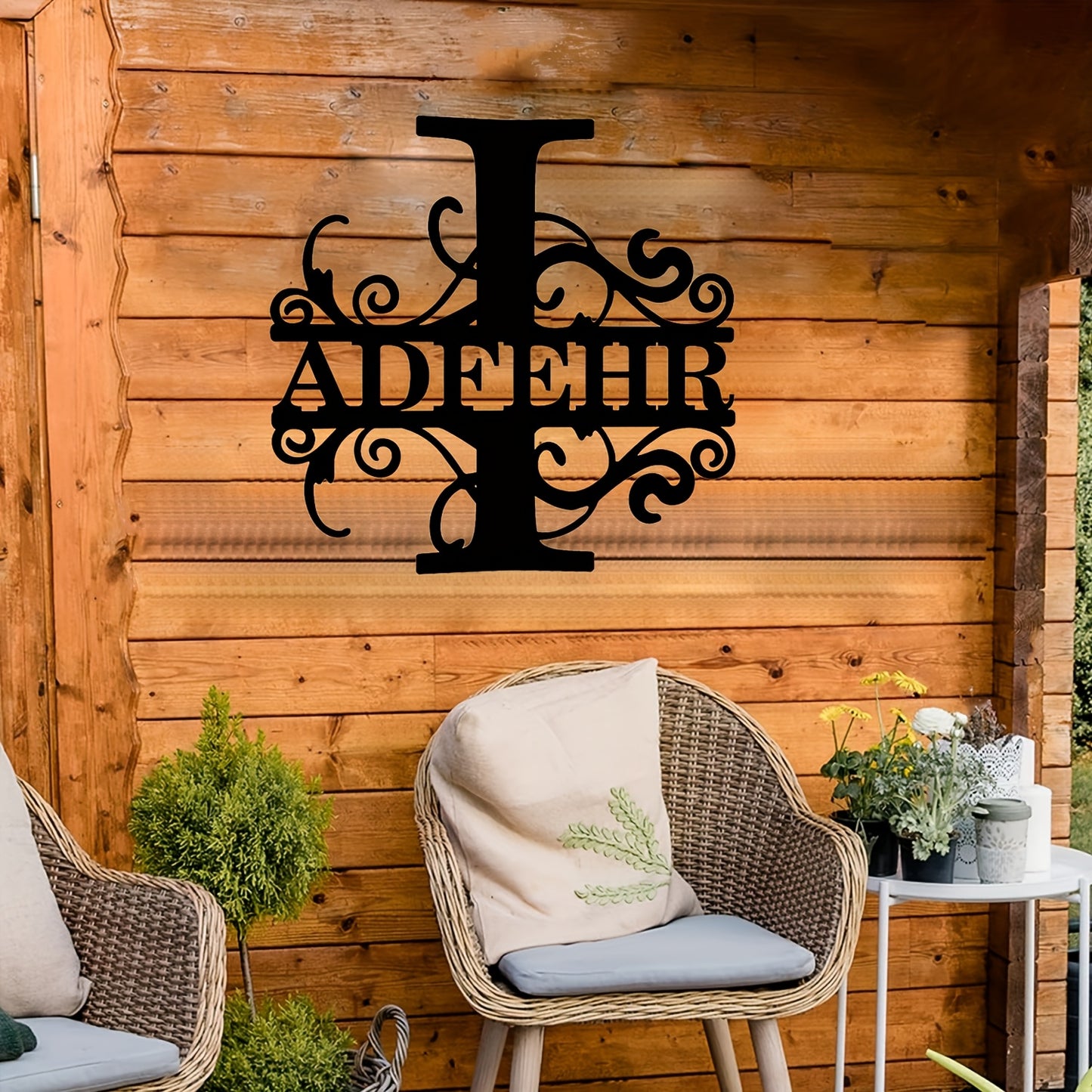 Personalized Monogram Wall Decor - Custom Name & Initials