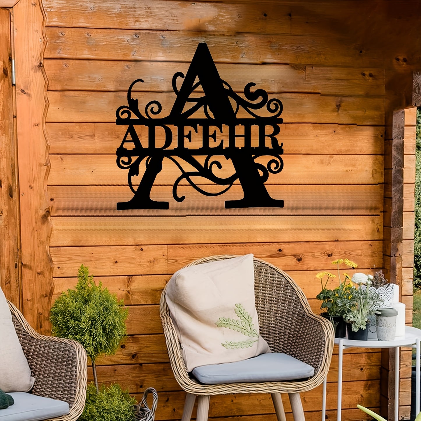 Personalized Monogram Wall Decor - Custom Name & Initials