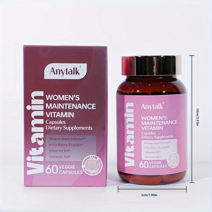 [Buy One Get One Free, Super Affordable Package] Anytalk Female Private Parts Probiotics And Female Maintenance Probiotics Combination, Tailored For Women, Contains A Variety Of Probiotics And Vitamins, Balanced PH Value, A Special Set For Women.