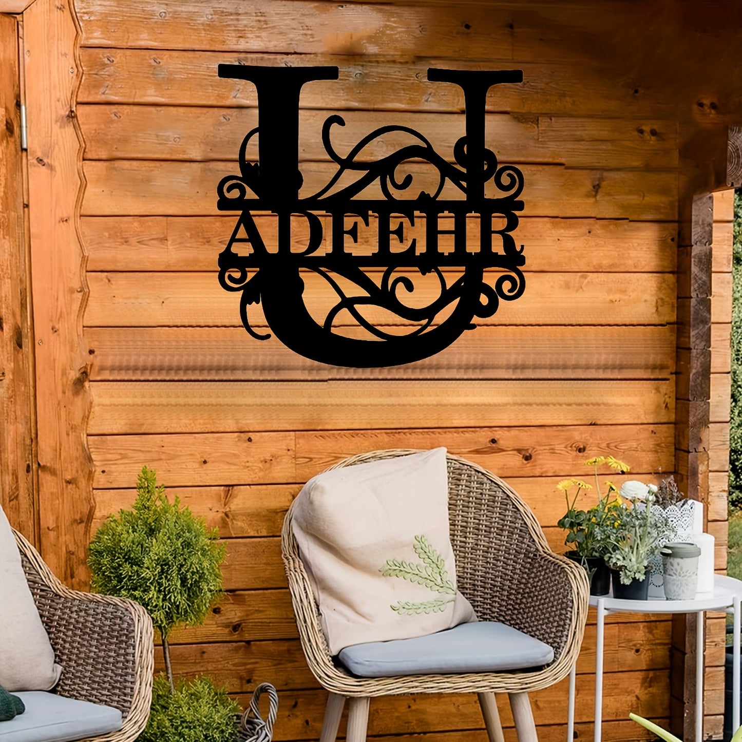 Personalized Monogram Wall Decor - Custom Name & Initials