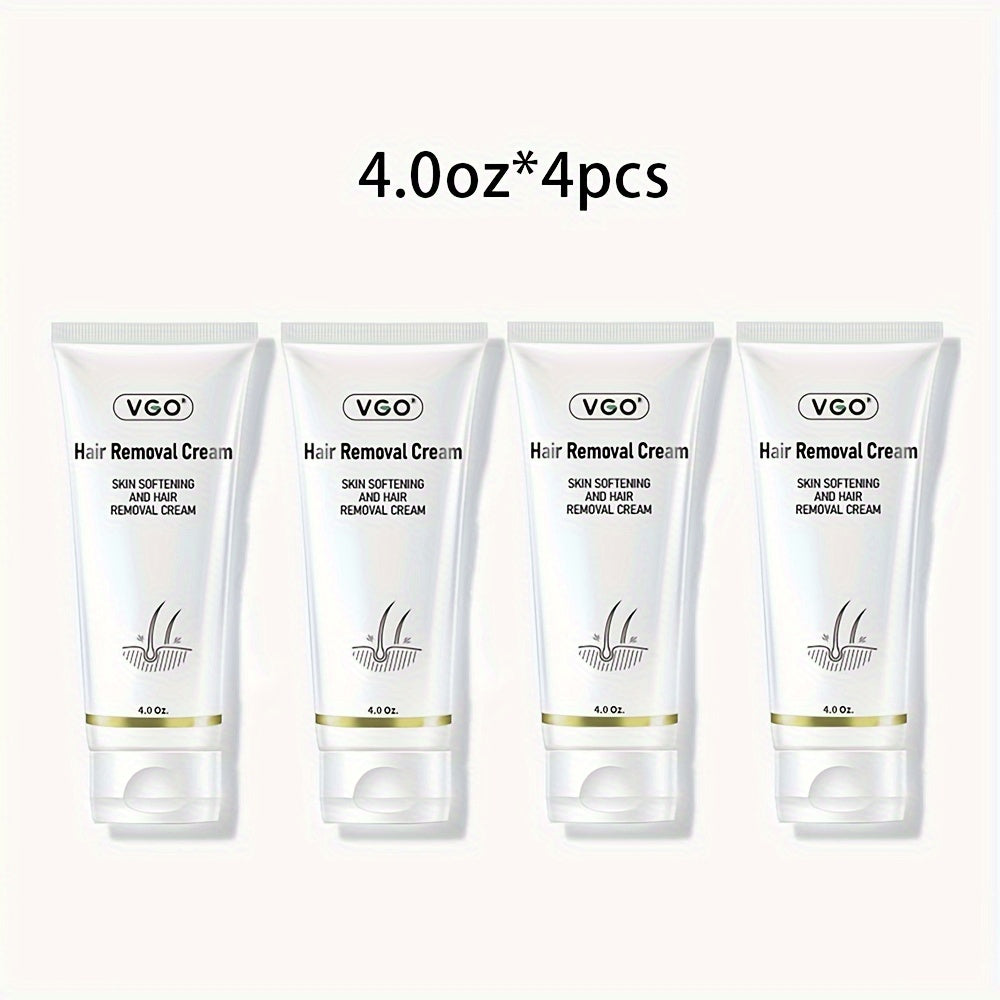 VGO Hair Removal Cream, Unisex, Painless Bikini Hair Removal Gel, Hair Removal Lotion, Unwanted Hair For All Skin Types, Multipack