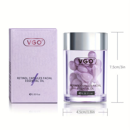 VGO RETINOL CAPSULES FACIAL ESSENTIAL OIL Moisturizes The Skin, Makes The Skin Look Plumper And Younger, And Maintains The Skin's Health 0.35ml*30 Capsules