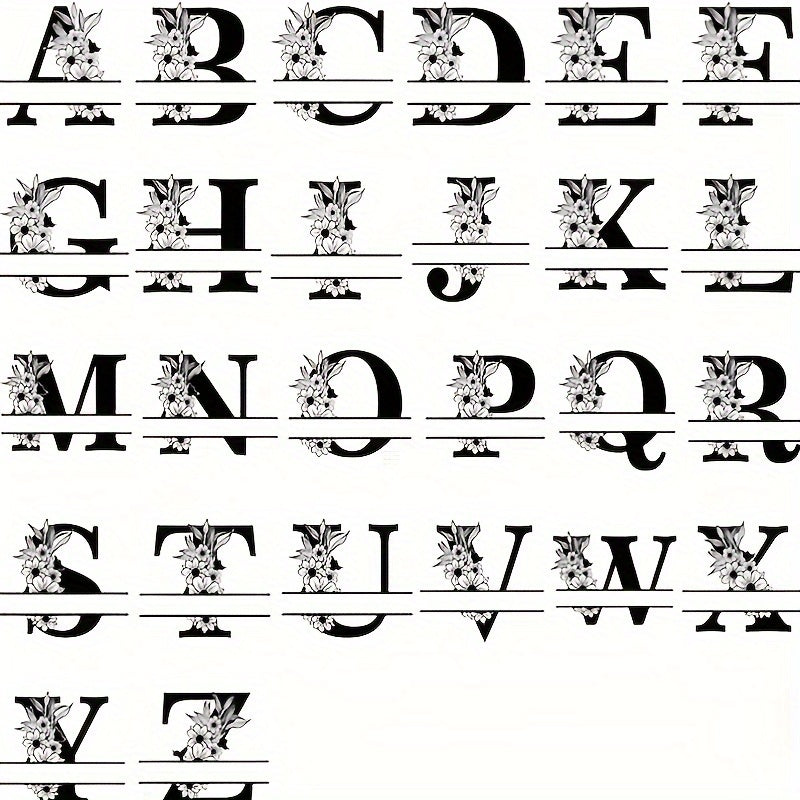 Custom Metal Plaque Family Name Sign  Personalized Split Letter Sign