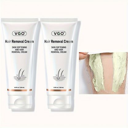 VGO Hair Removal Cream For Women & Men Painless Bikini Hair Removal Gel Hair Removal Lotion For Unwanted Hair, All Skin Types 120ml * 4PCS