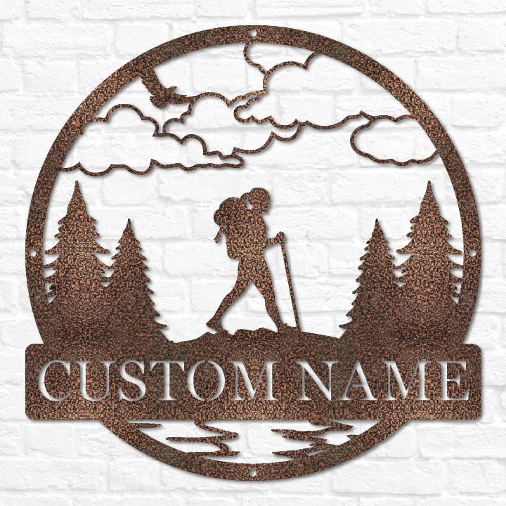 Hiker Outdoor Monogram
