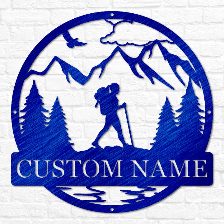 Hiker Outdoor Monogram