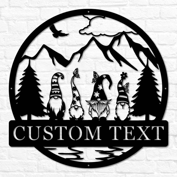 Gnomes Outdoor Monogram