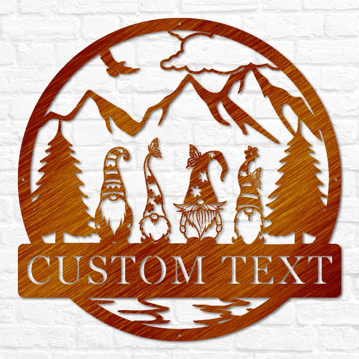 Gnomes Outdoor Monogram