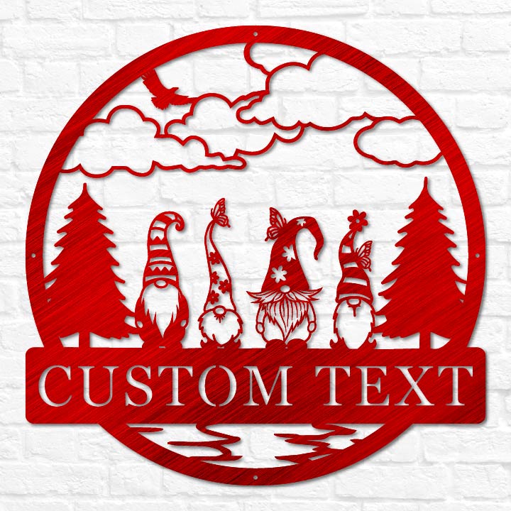 Gnomes Outdoor Monogram