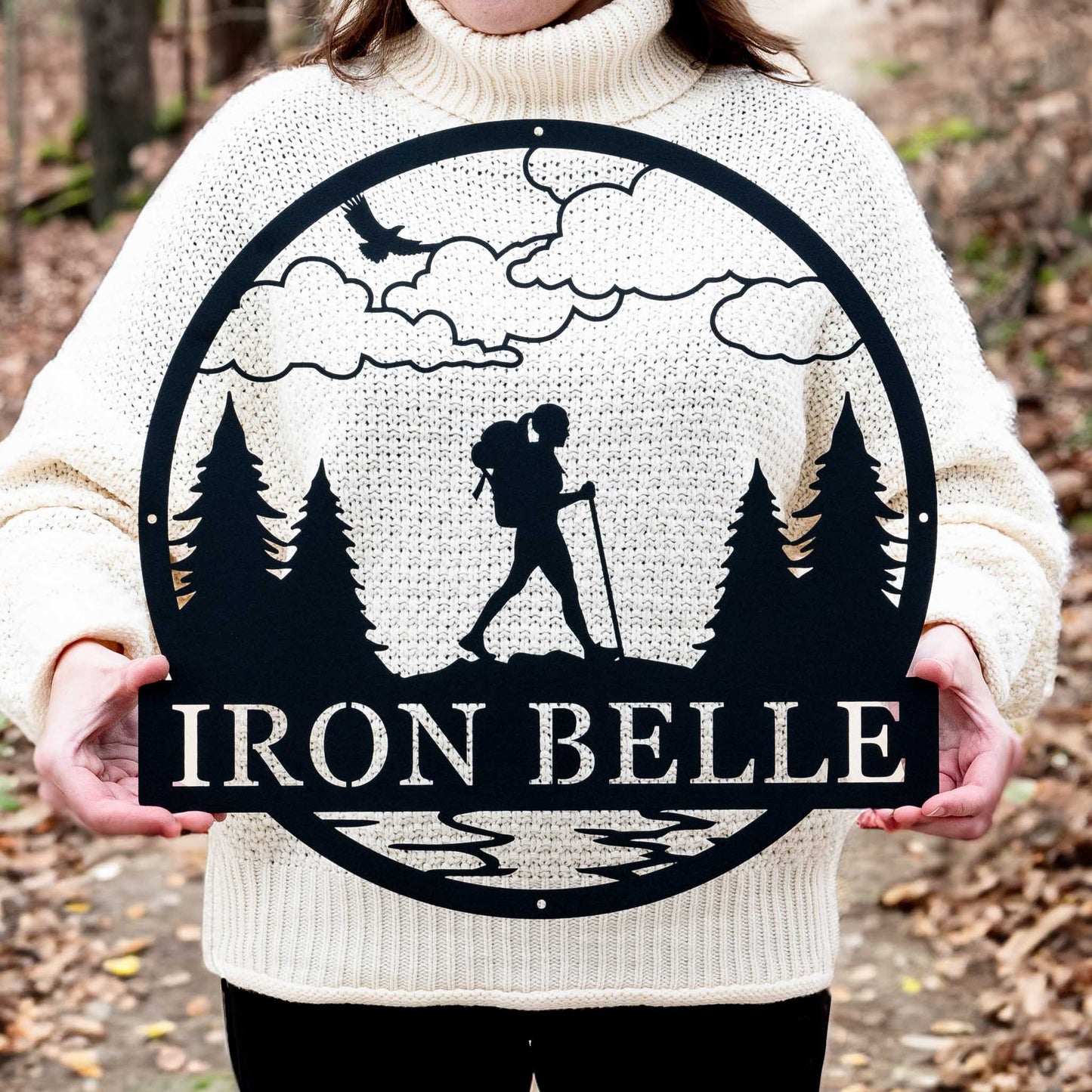 Hiker Outdoor Monogram