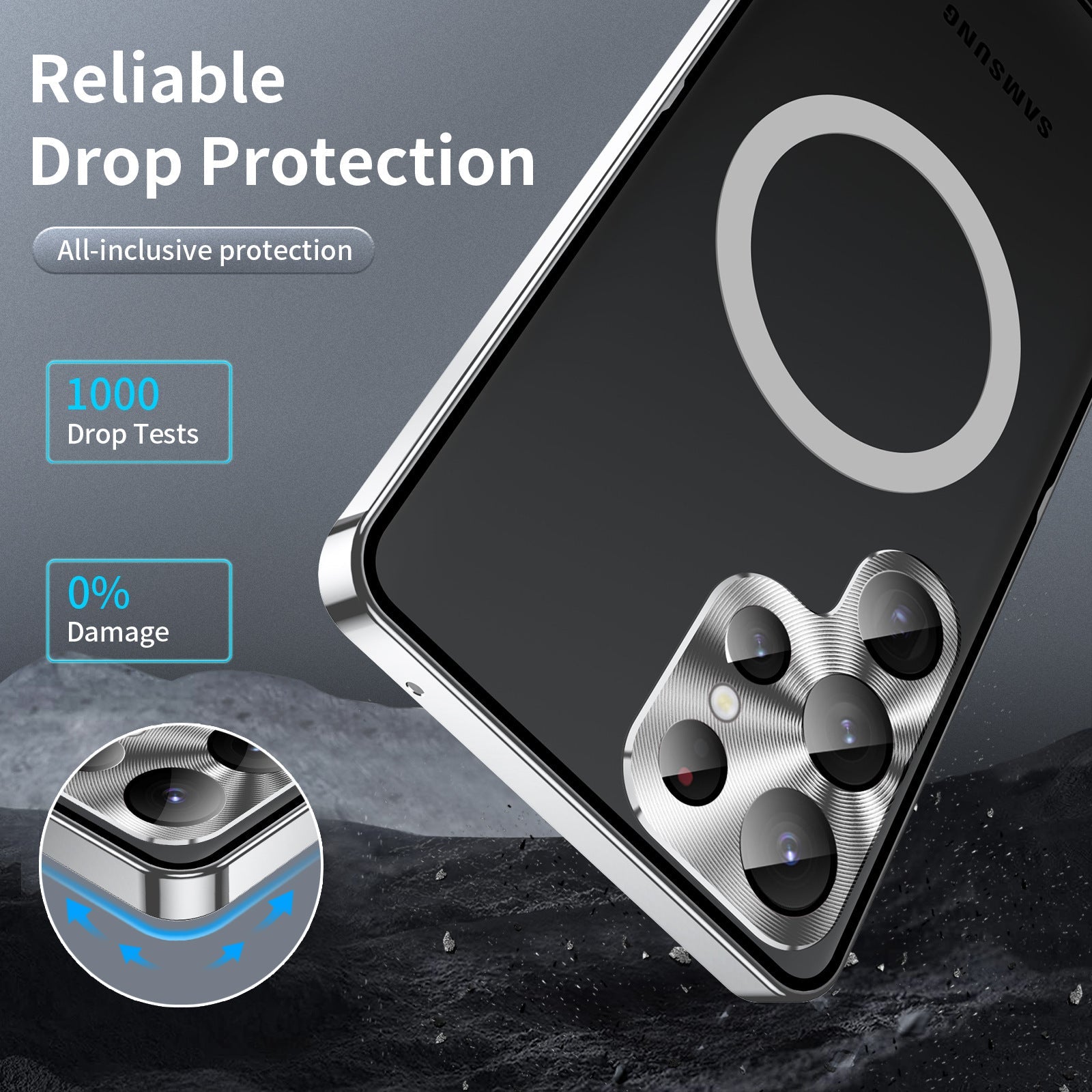 Magnetic Magsafe Metal Case for Samsung Galaxy S23 S22 S21 Ultra Plus Note20 Ultra - mycasety2023 Mycasety