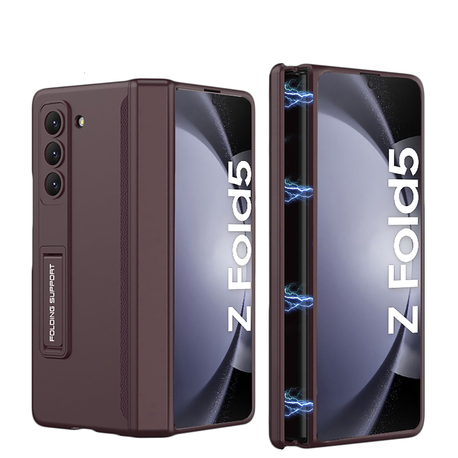 Magnetic Hinge Hidden Bracket All-included Case For Samsung Galaxy Z Fold5 Fold4 Fold3 Fold2 - mycasety2023 Mycasety