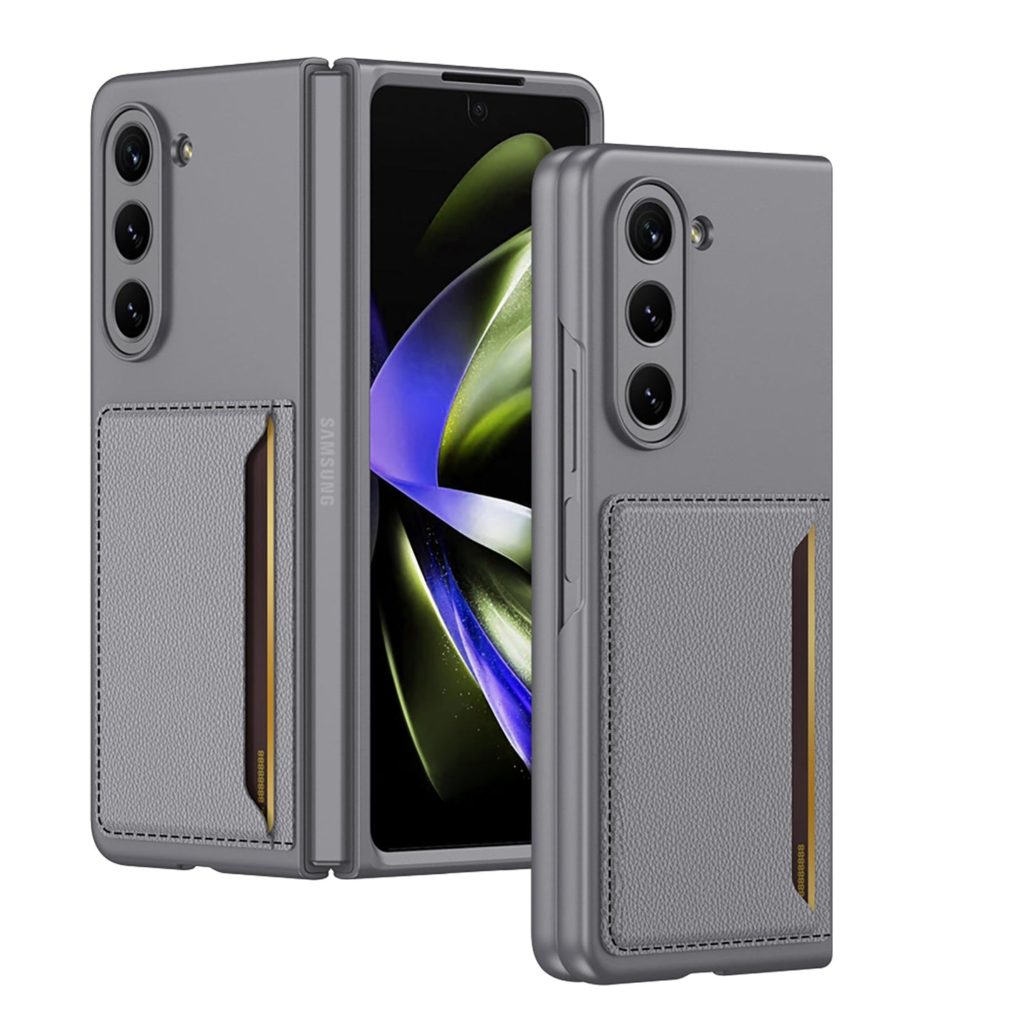 Luxury Card Holder All-inclusive Phone Case For Samsung Galaxy Z Fold 5/4/3 5G - Mycasety Mycasety