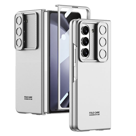 All-inclusive Lens Slide Protector Phone Case With Back Screen Protector For Samsung Galaxy Z Fold5 - Mycasety Mycasety