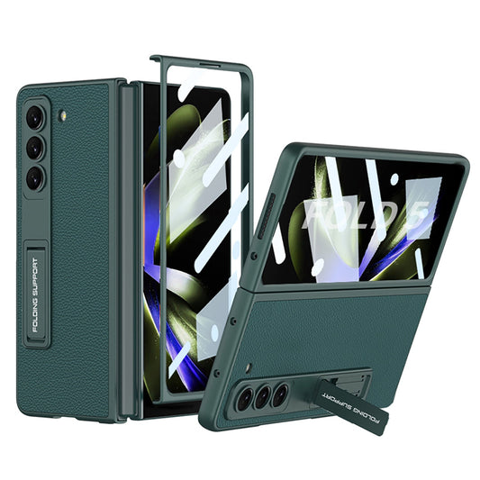 Luxury All-inclusive invisible Bracket Phone Case With Back Screen Protector For Samsung Galaxy Z Fold 5/4/3 5G - Mycasety Mycasety