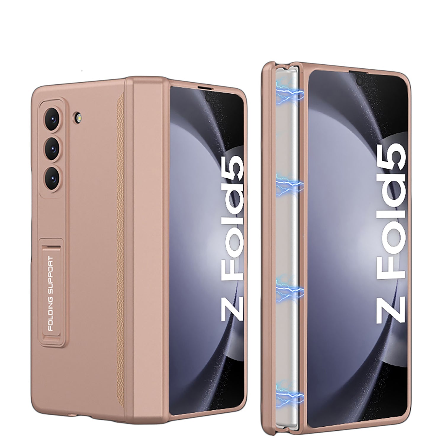 Magnetic Hinge Hidden Bracket All-included Case For Samsung Galaxy Z Fold5 Fold4 Fold3 Fold2 - mycasety2023 Mycasety