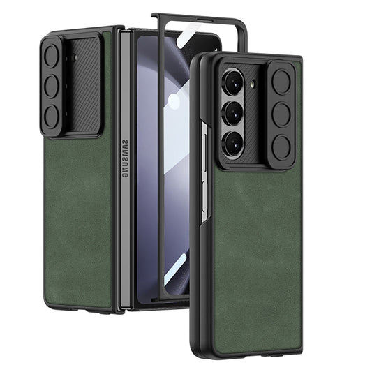 All-inclusive Lens Slide Protector Phone Case With Back Screen Protector For Samsung Galaxy Z Fold 5/4/3 5G - Mycasety Mycasety
