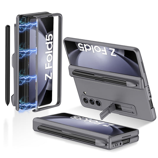 Magnetic Hinge S Pen Slot Ultra-Thin Phone Case For Samsung Galaxy Z Fold5 Fold4 Fold3 - mycasety2023 Mycasety