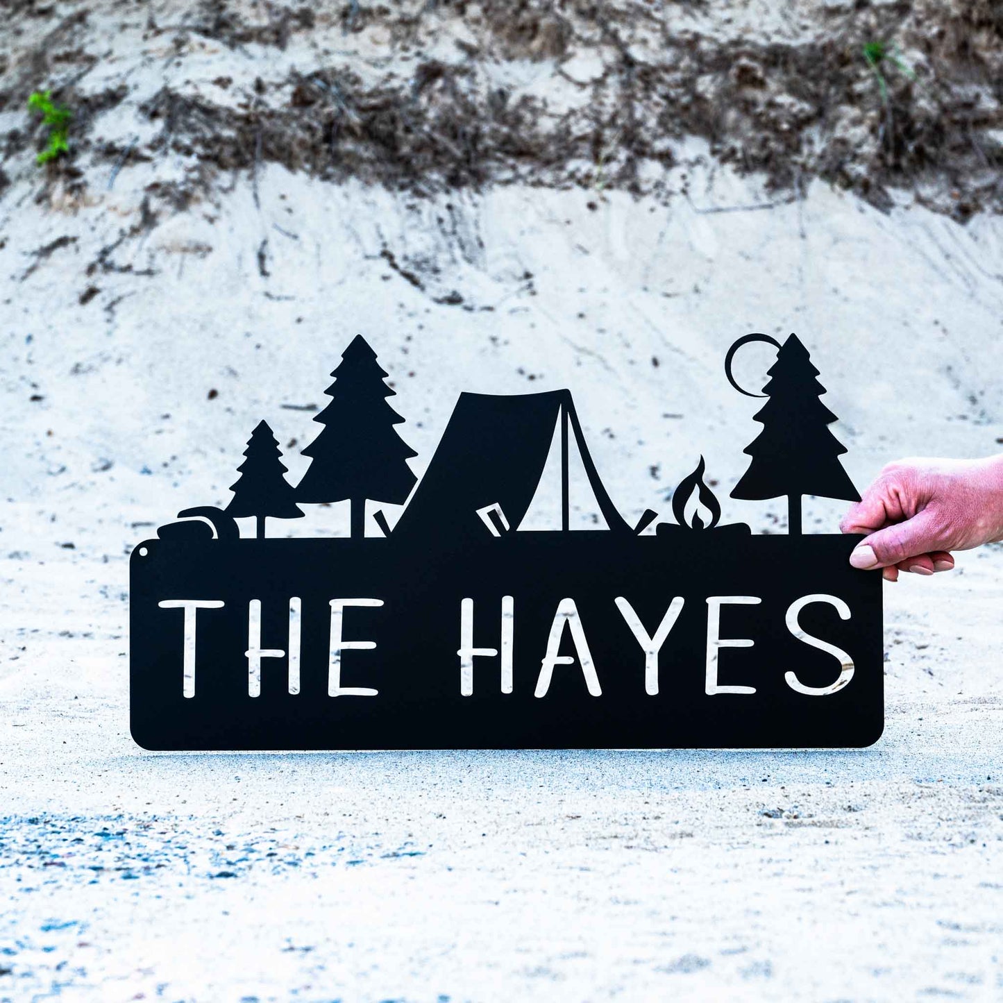 Tent Monogram Plaque