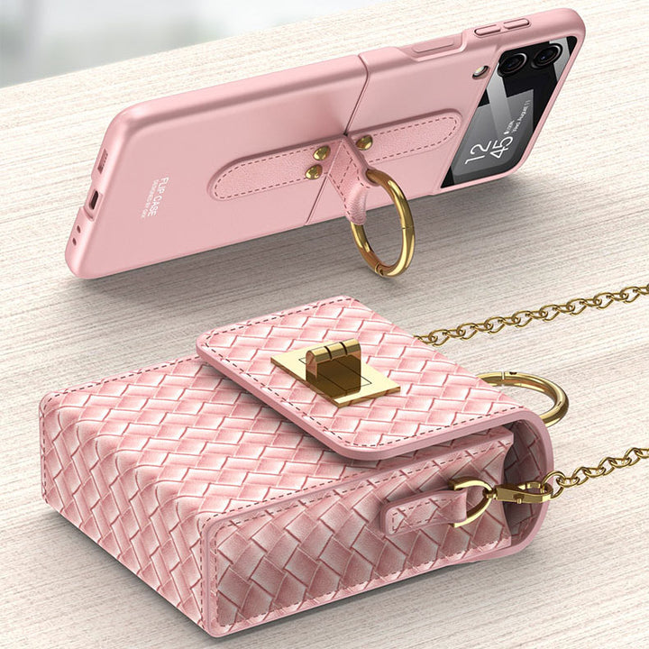 Luxury Mini Phone Backpack Design Case For Samsung Galaxy Z Flip4 Flip3 5G