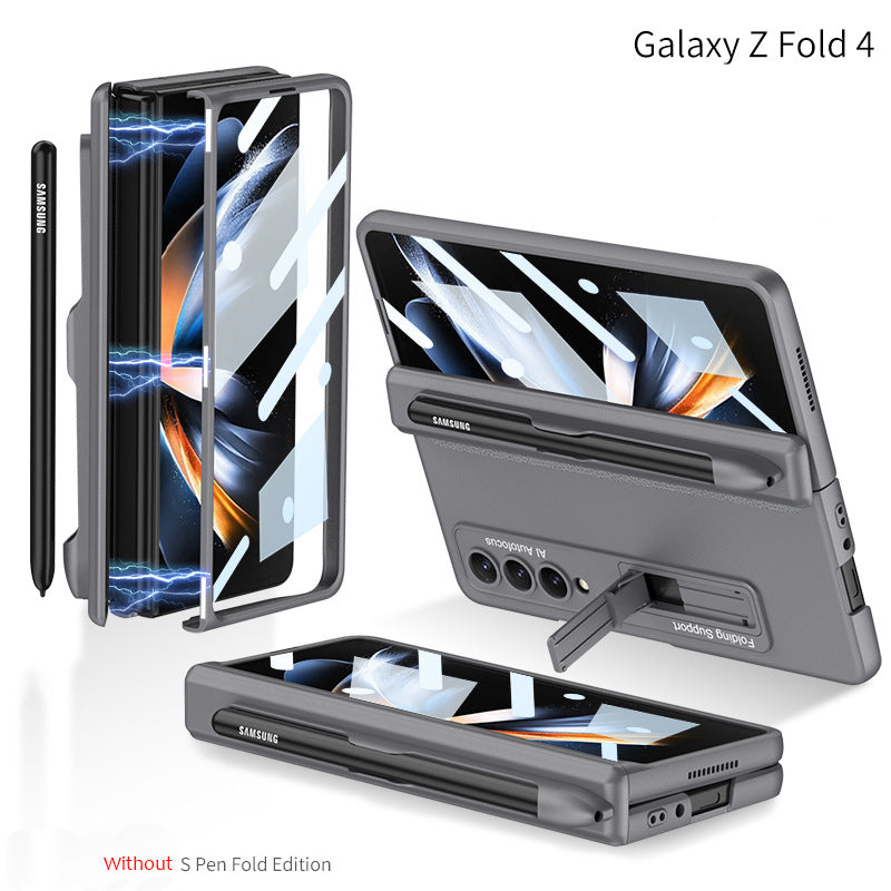 Magnetic Hinge Ultra-Thin Samsung Galaxy Z Fold4 5G Case With Film & Folding Support and S Pen Slot