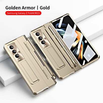 Hinge Plated Aluminum Alloy Camera Lens Protector Case For Samsung Galaxy Z Fold3 Fold4 5G