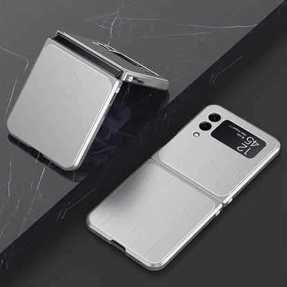 Samsung Galaxy Z Flip 3 Magnetic Brushed Metal Anti-fall Protective Cover For Galaxy Z Fold 3