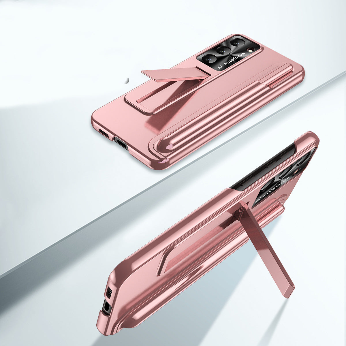Electroplated Samsung Galaxy S23 S23 Plus Case With Kickstand & Free Stylus