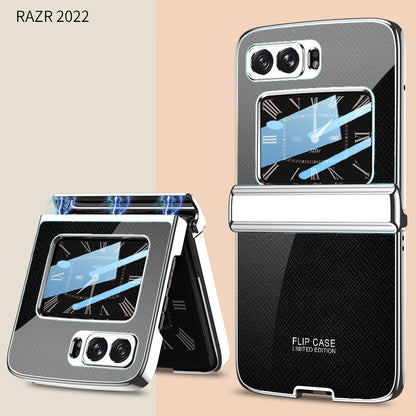 Magnetic Luxurious Electroplating Case For Motorola Razr 2022 With Front Film