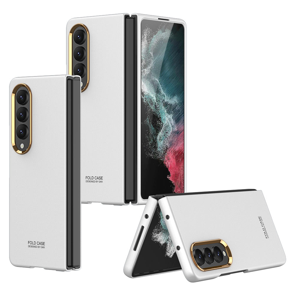 Ultra-thin Full-Protection Hard Case With Electroplated lens Frame For Samsung Galaxy Z Fold4 5G