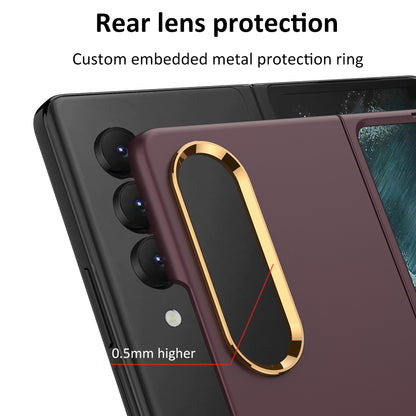 Ultra-thin Full-Protection Hard Case With Electroplated lens Frame For Samsung Galaxy Z Fold4 5G