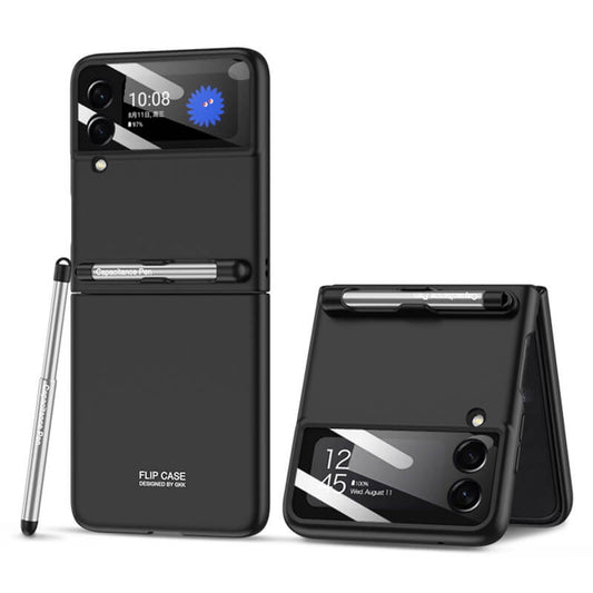 LOUIS VUITTON ROUND BLACK Samsung Galaxy Z Flip 3 Case Cover
