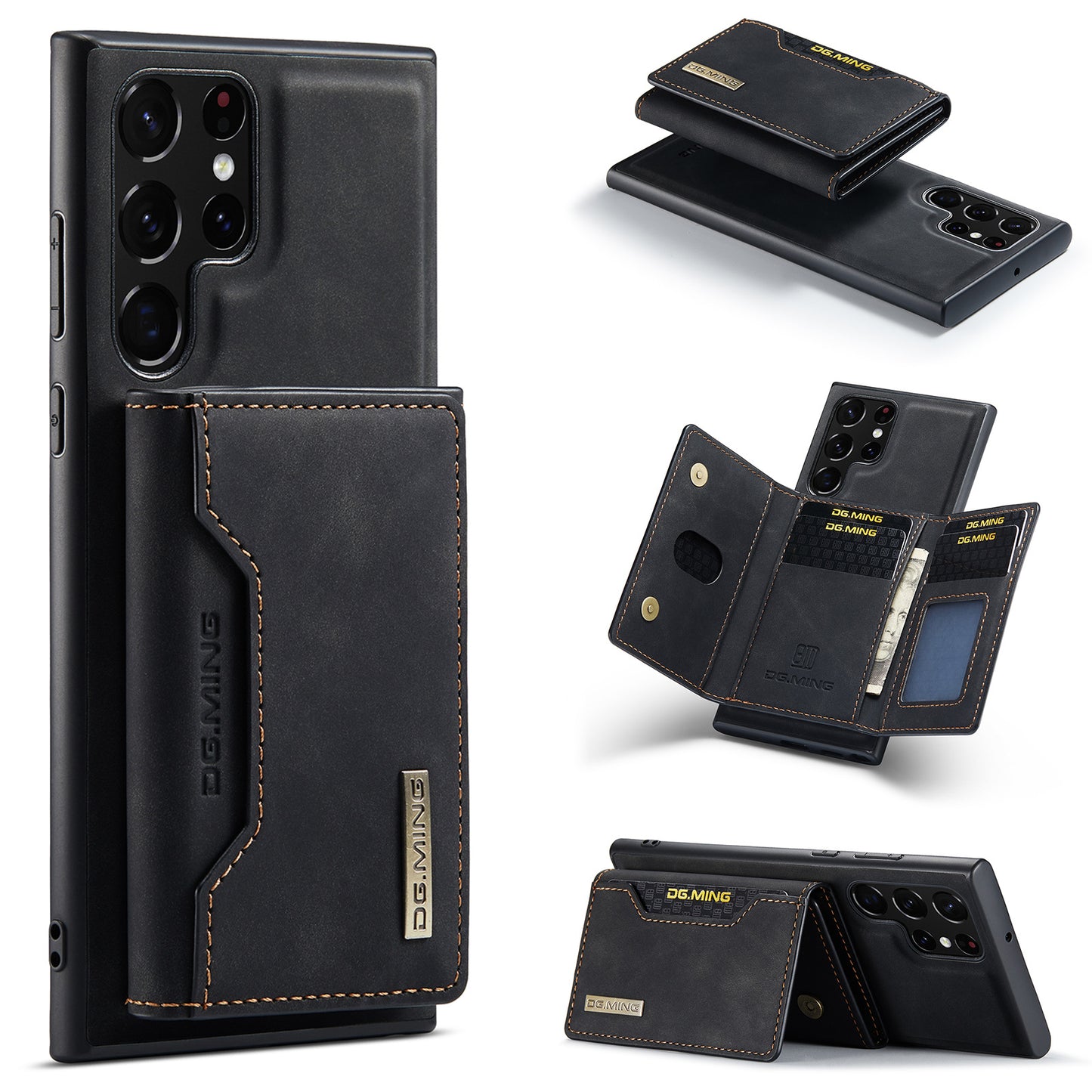 Magnetic Leather Wallet Case For the Samsung S22 Ultra S23 Ultra