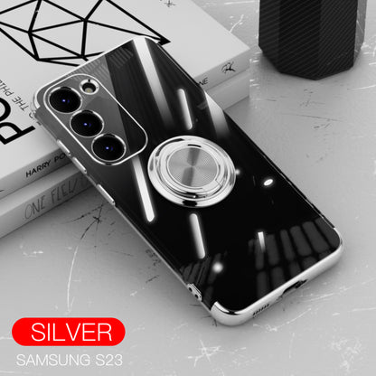 Electroplated Ring Case For Samsung Galaxy S23 S23 Plus S23 Ultra 360 Rotate Freely