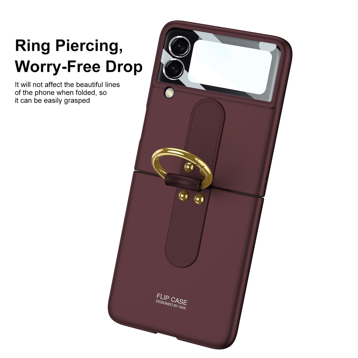 Samsung Galaxy Z Flip4 Ultra-Thin Hard Cover with Ring