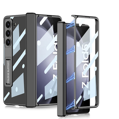 Samsung Galaxy Z Fold5 Magnetic Phontom Case With Folding Bracket and Screen Protect Film