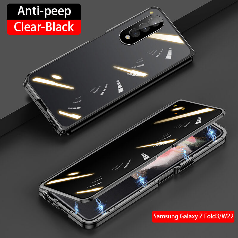 Magnetic Metal Anti-fall Clear Protective Case For Samsung Galaxy Z Fold3 5G