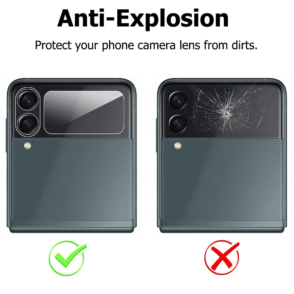 Samsung Galaxy Z Flip 3 Flip4 5G Camera Lens Glass & Rear Screen Protector