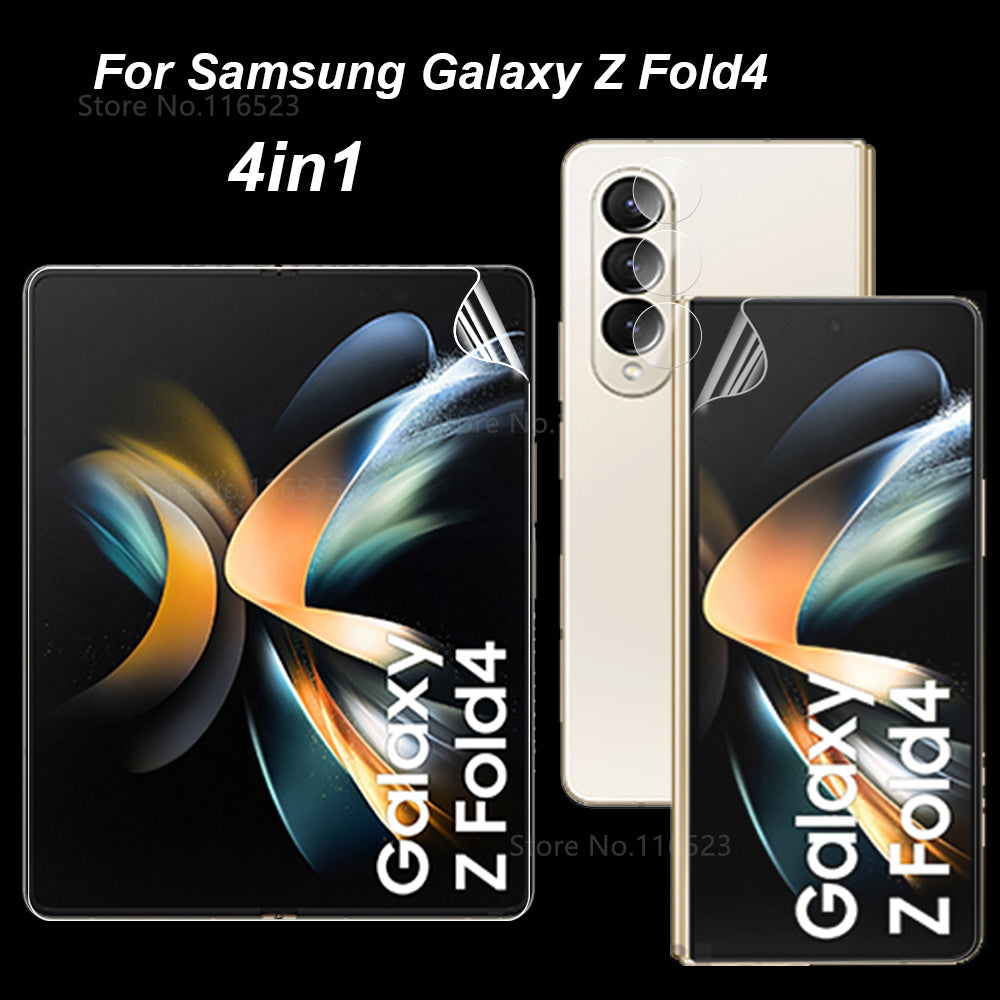 Front Back Screen Protector For Samsung Galaxy Z Fold 4 5G Soft Hydrogel Film