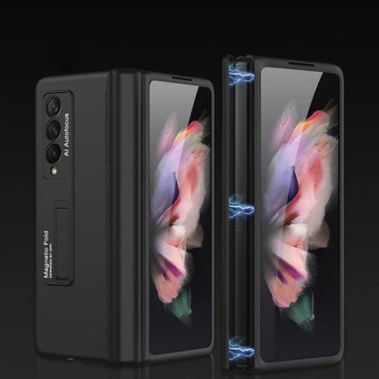 Magnetic Frame Plastic Stand All-included Case For Samsung Galaxy Z Fold 2 3 5G - GiftJupiter