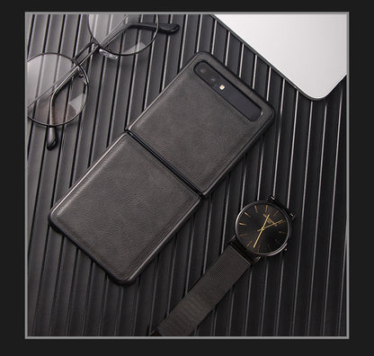 Luxury Leather Case for Samsung Z Flip 3 Cover Vintage Elk Pattern Flip3 Business Shockproof Shell for Galaxy Z Flip 3 Case