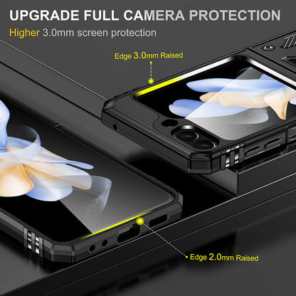 Samsung Z Flip 5 Case Metal Ring Car Magnetic Bracket Protective Case