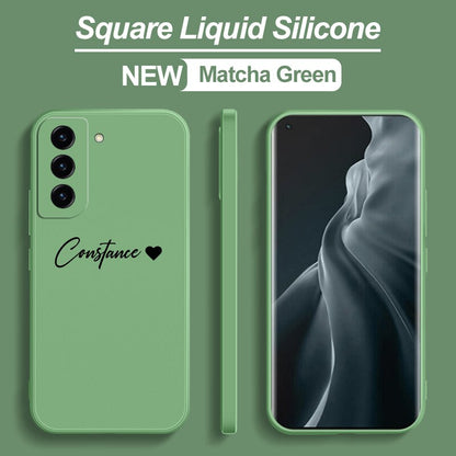 Personalised Customized Ultru Liquid Silicone Name Case For S23 S22 S21  Ultra