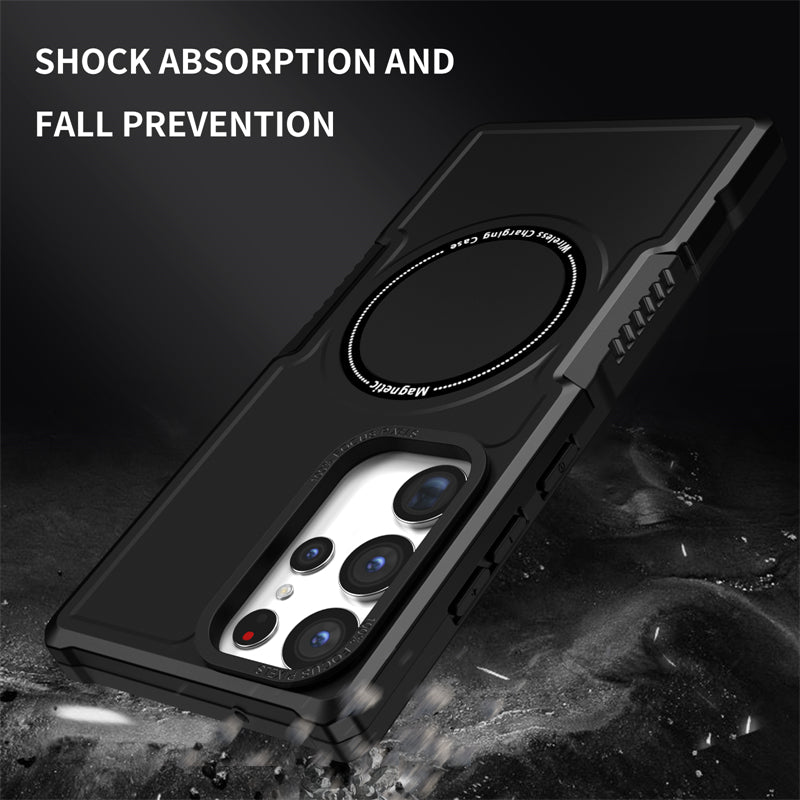 Shockproof Armor Magnetic Phone Case For Samsung Galaxy S20 S21 FE S23 S22 Plus Note 20 Ultra Anti-Shock Hybrid Rugged Cover