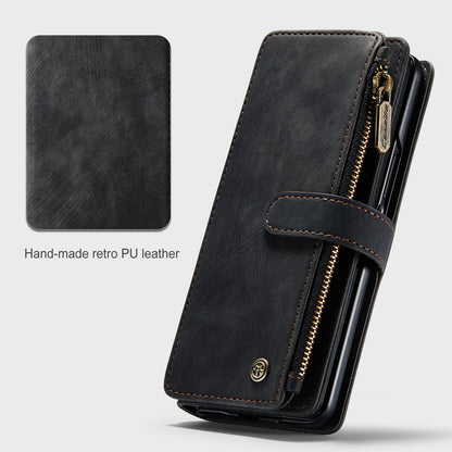 Samsung Galaxy Z Fold4 5G Wallet Case With Lanyard Strap Wristlet Zipper Card Holder Case