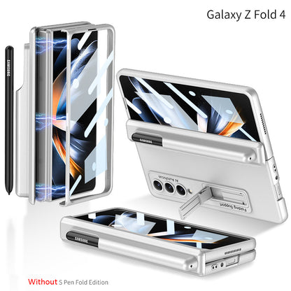 Samsung Galaxy Z Fold4 5G Magnetic Hinge Case with Screen Protector & Kickstand & S Pen Slot