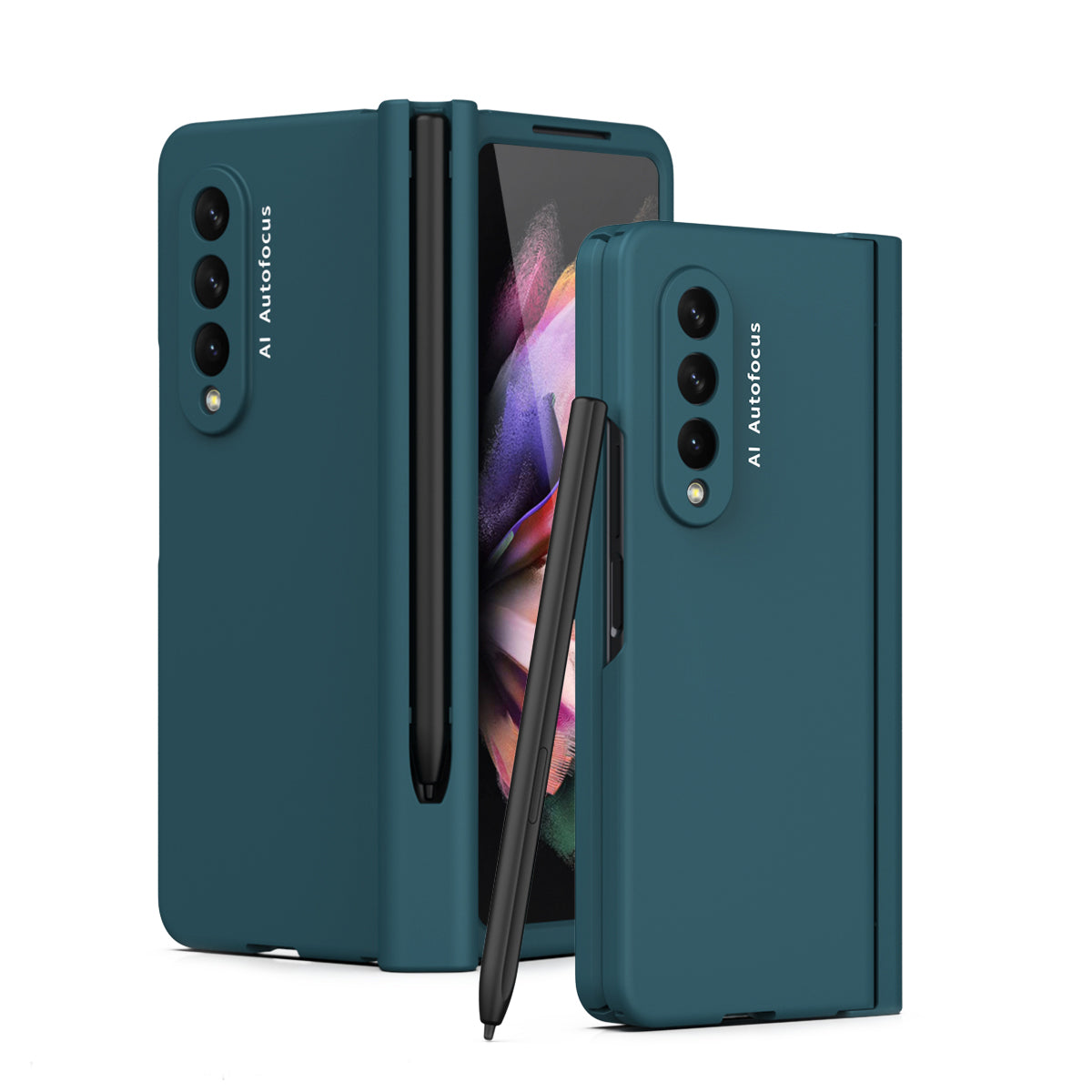 Folding All-inclusive Super Protective Case With Front Tempered Glass Film Hinge S Pen Slot For Galaxy Fold 3 5G